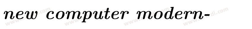 new computer modern字体转换